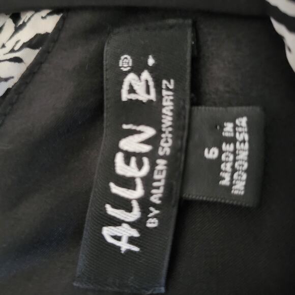 Allen B. 90s Leopard Zebra SIZE 6 Asymmetrical Wrap Dress Baddie sexy sirencore - Picture 6 of 11